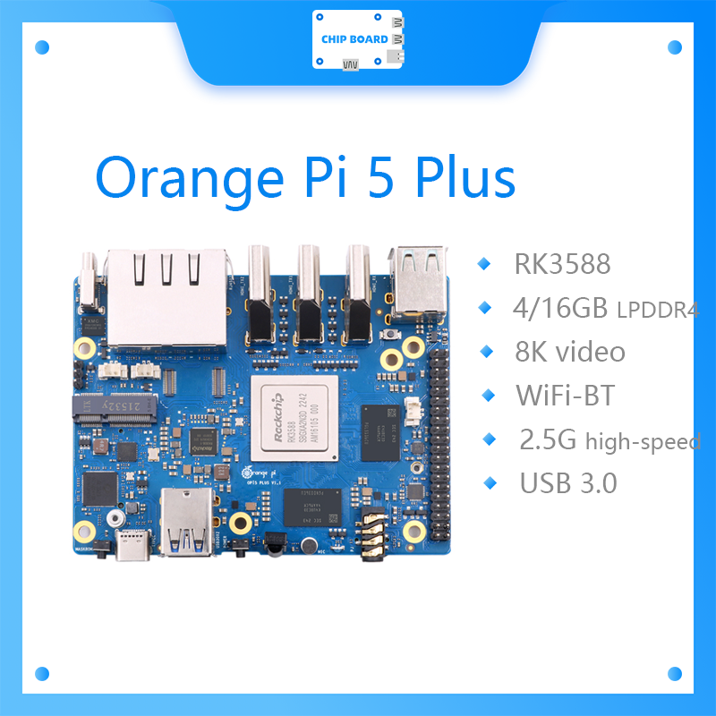 Radxa Rock 5B 16Gb - Orange Pi 5 Plus, Computadora de