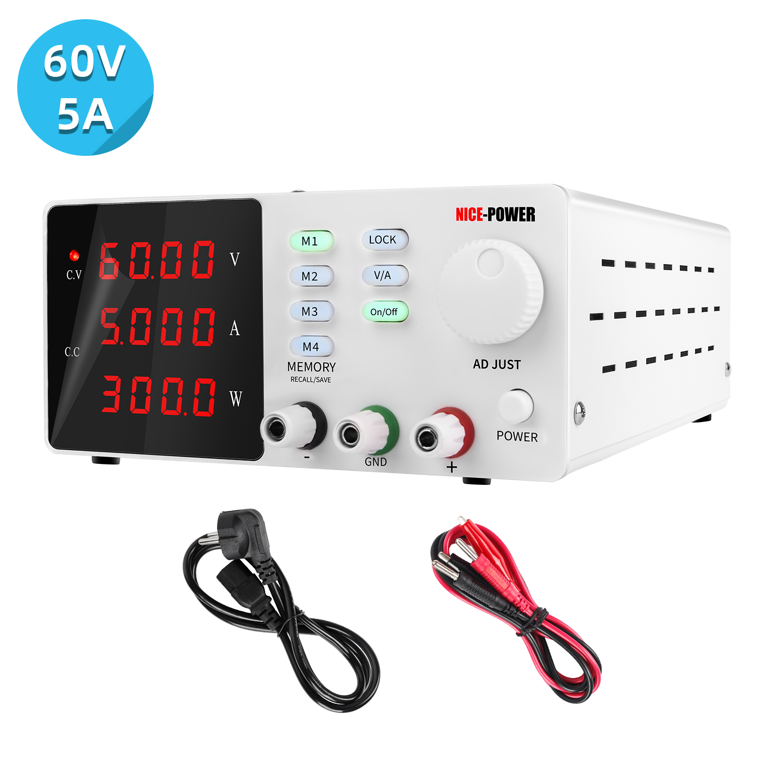 Programmable Dc Power Supply 60V 5A - Nuevo diseño Nice Power Spps-S605 60V