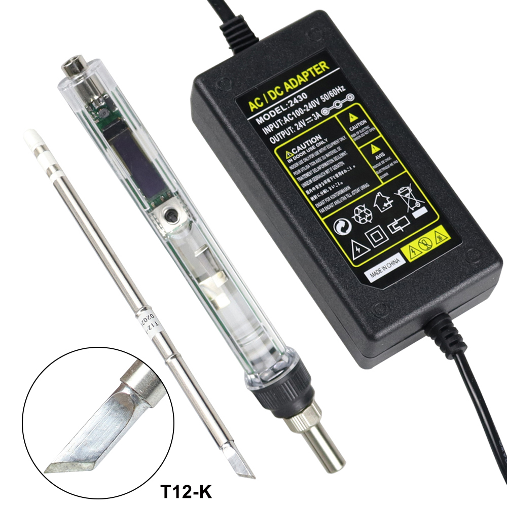 Kit de soldador eléctrico T12  - Soldering Station T12 Oled reseña y precio