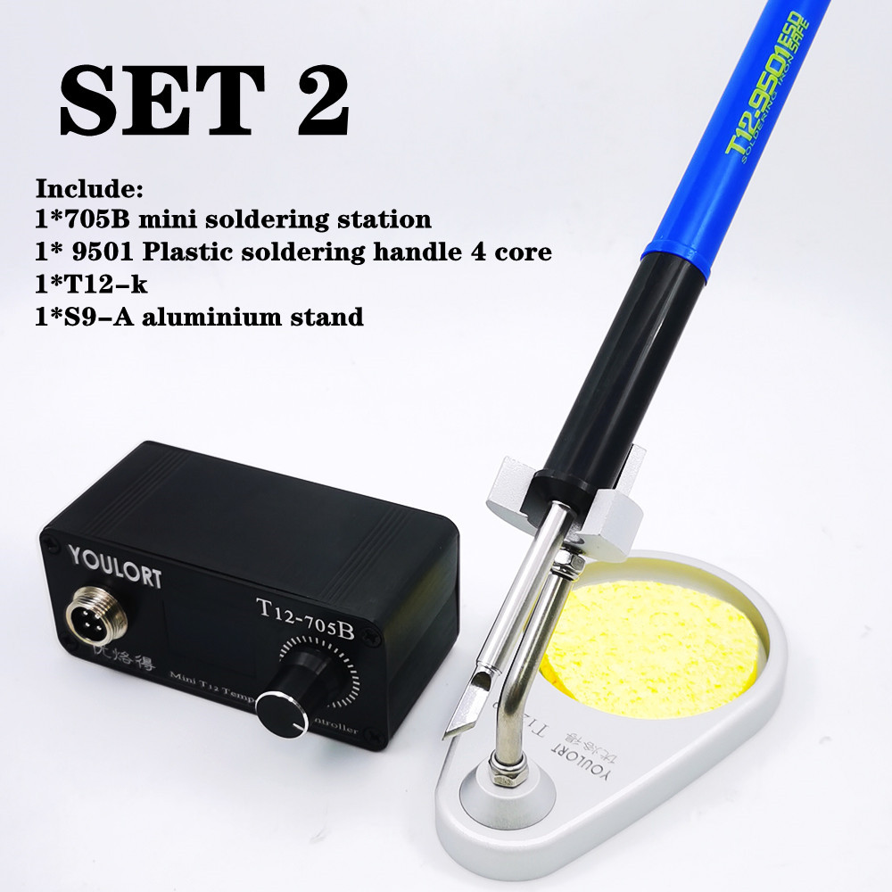 MINI estación de soldadura de  - Soldering Station T12 Oled reseña y precio