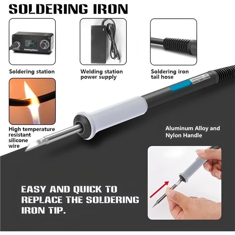 Estación de Soldadura Portátil - Soldering Station T12 Oled reseña y precio