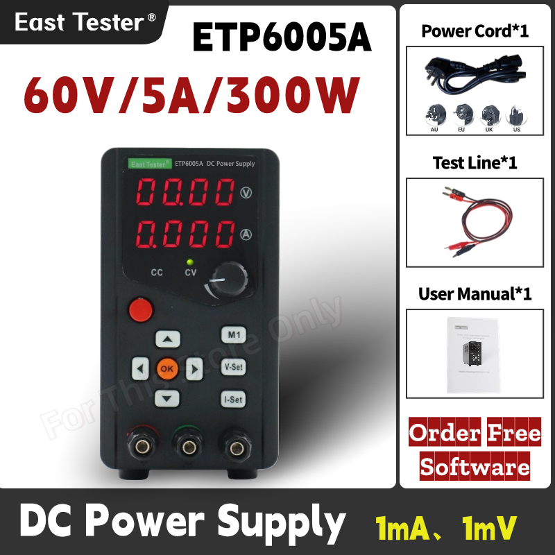 Fuente de alimentación regulad - Programmable Dc Power Supply 60V 5A reseña y precio